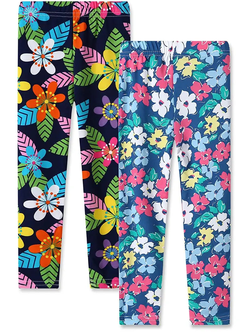 2 pares de colantes para meninas