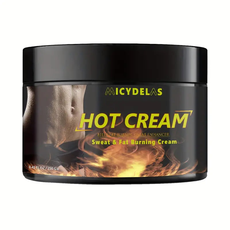 Creme quente de suor para queima de gordura da barriga, pré e pós-treino de longa duração