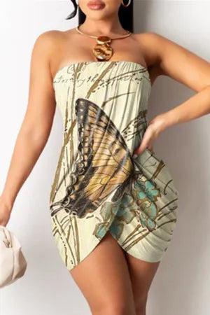 Vestido sexy sem mangas sem costas sem alças