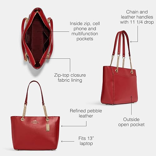 Bolsa da marca Coach de couro Cammie com corrente