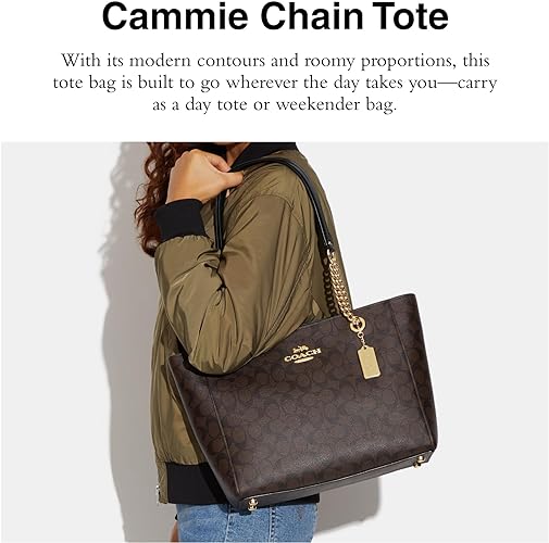 Bolsa da marca Coach de couro Cammie com corrente