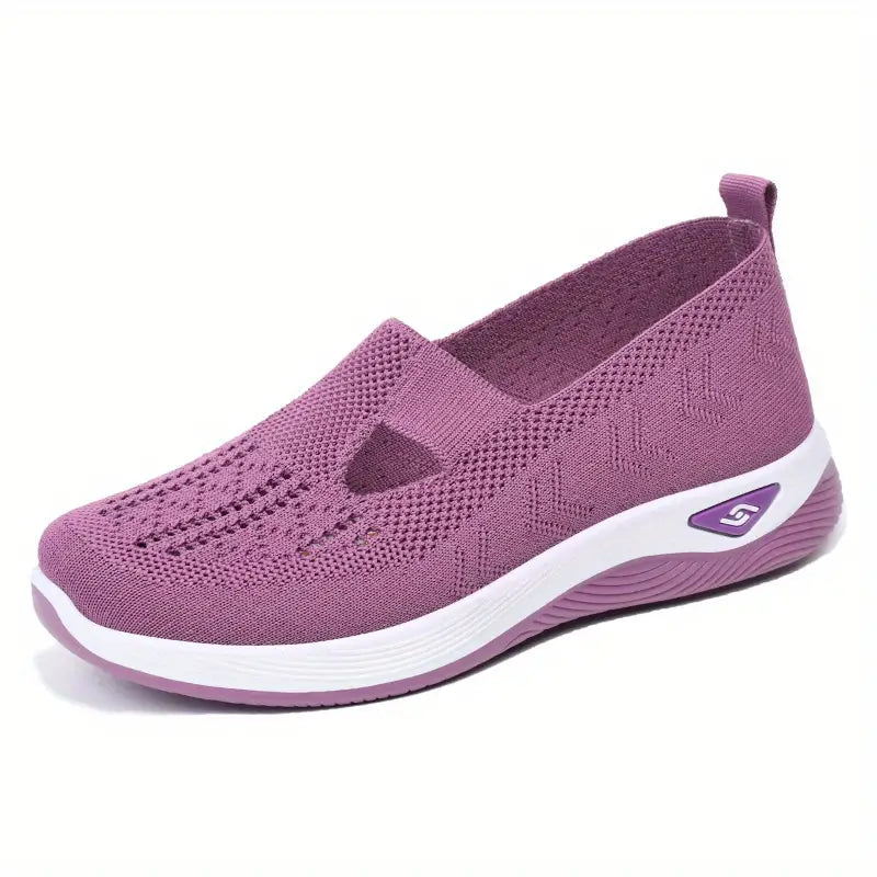 Produto: Sapatilhas femininos recortados, calçados casuais para caminhada