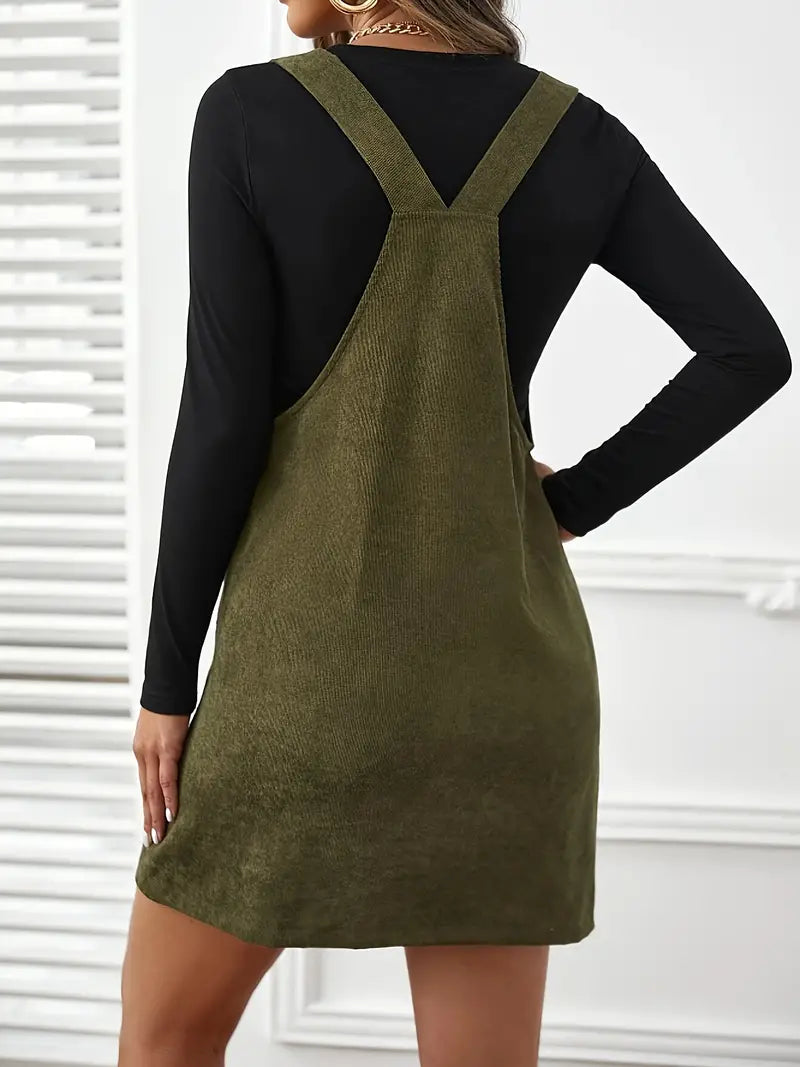 Vestido sólido com botões para mulheres grávidas
