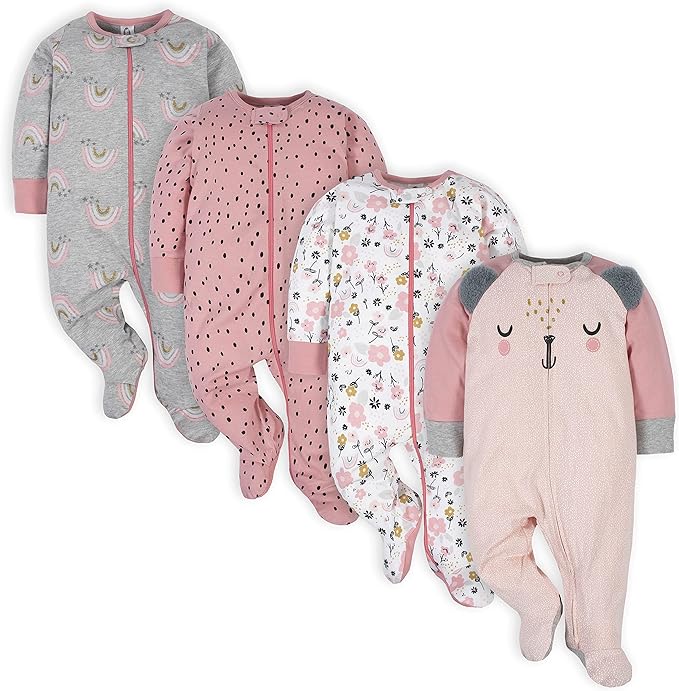 Pacote de 4 Pijamas para bebês