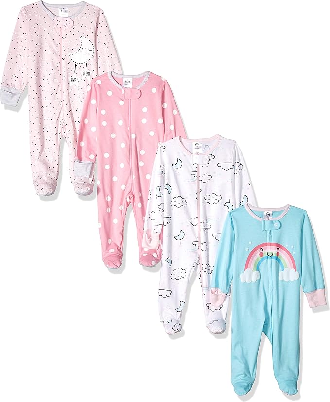 Pacote de 4 Pijamas para bebês