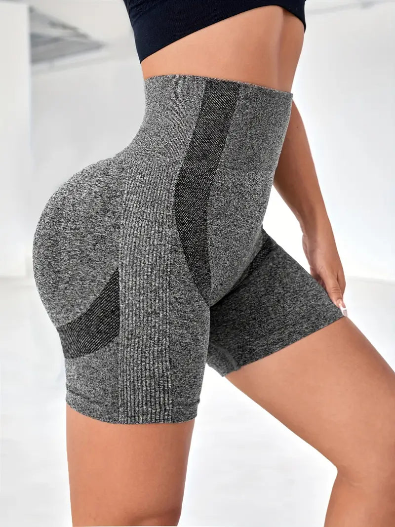 Shorts esportivos de corrida de cintura alta