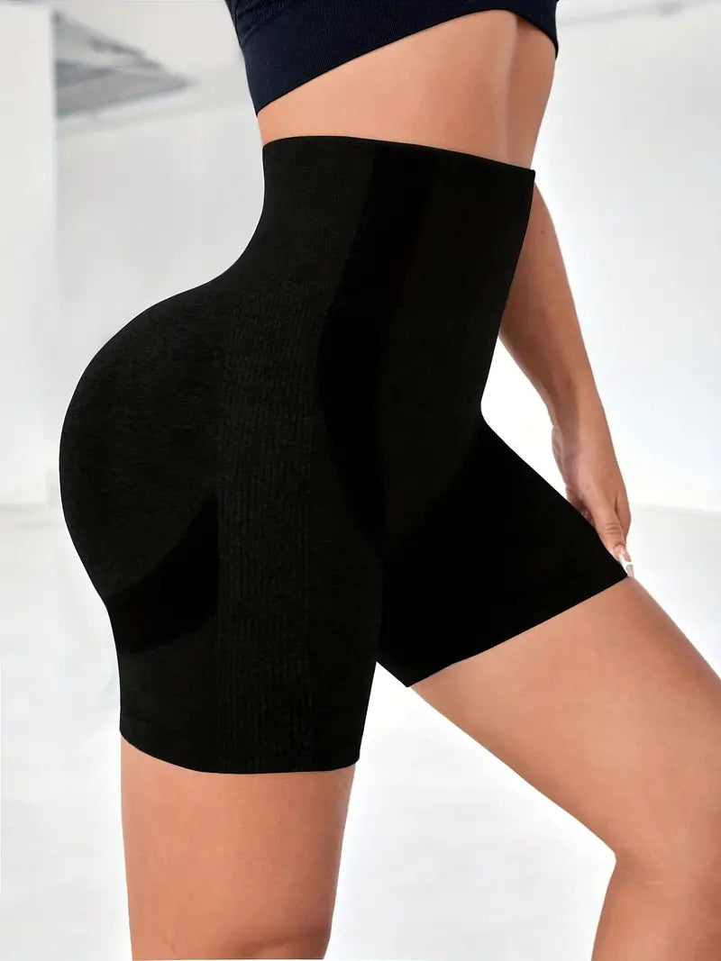 Shorts esportivos de corrida de cintura alta