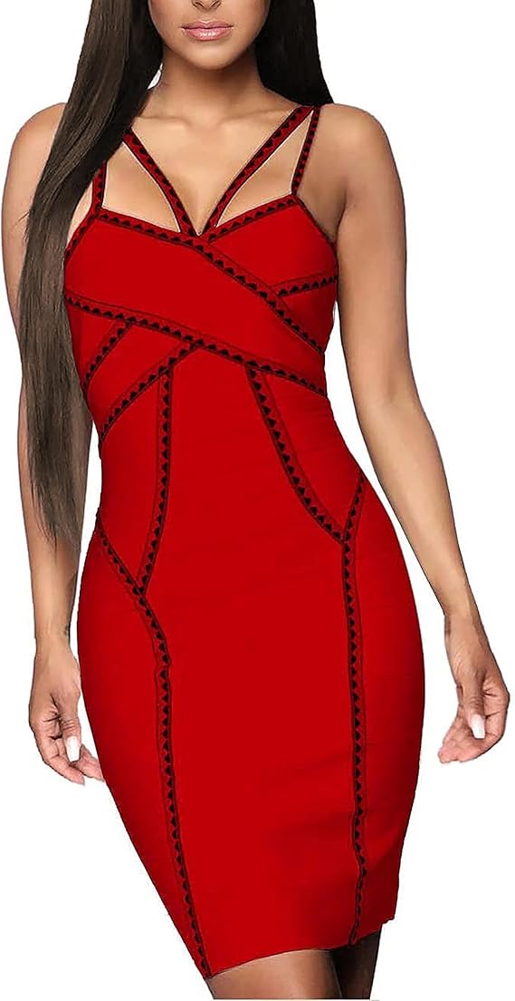 Vestido feminino elegante com decote em V elástico chique com faixa