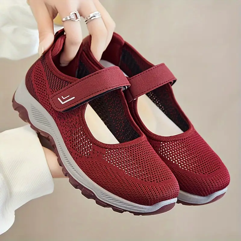 Tênis femininos respiráveis da moda para caminhada 