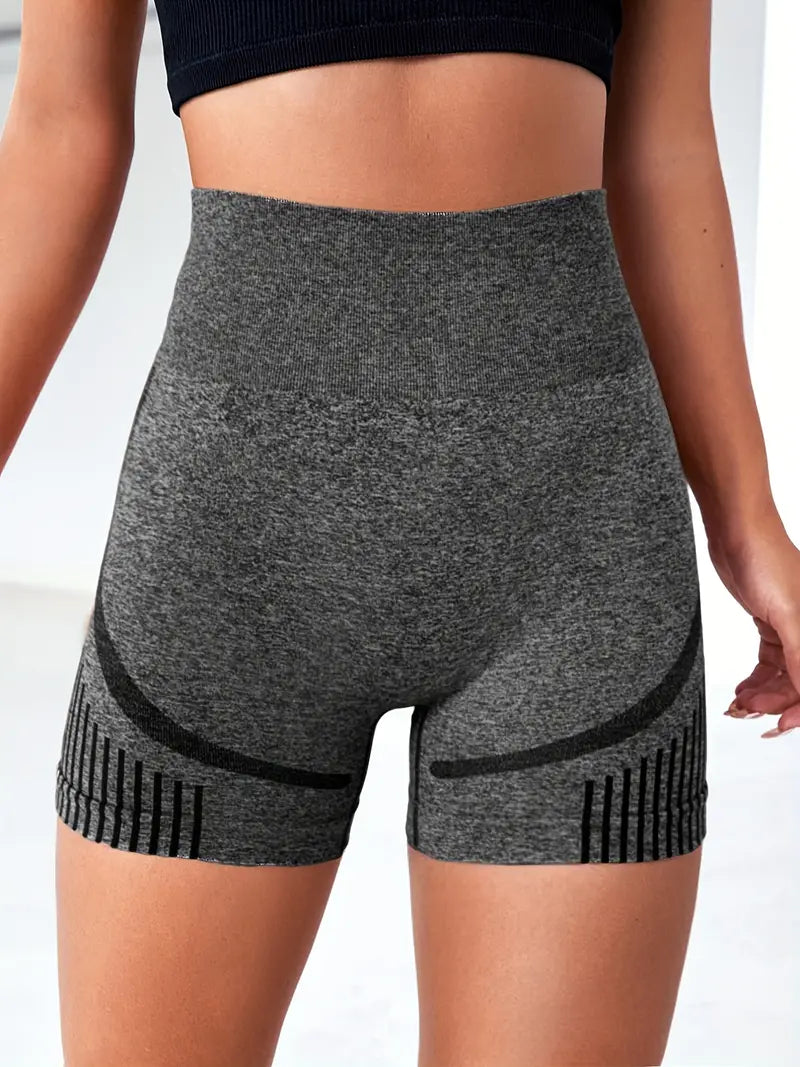 Shorts esportivos de corrida de cintura alta
