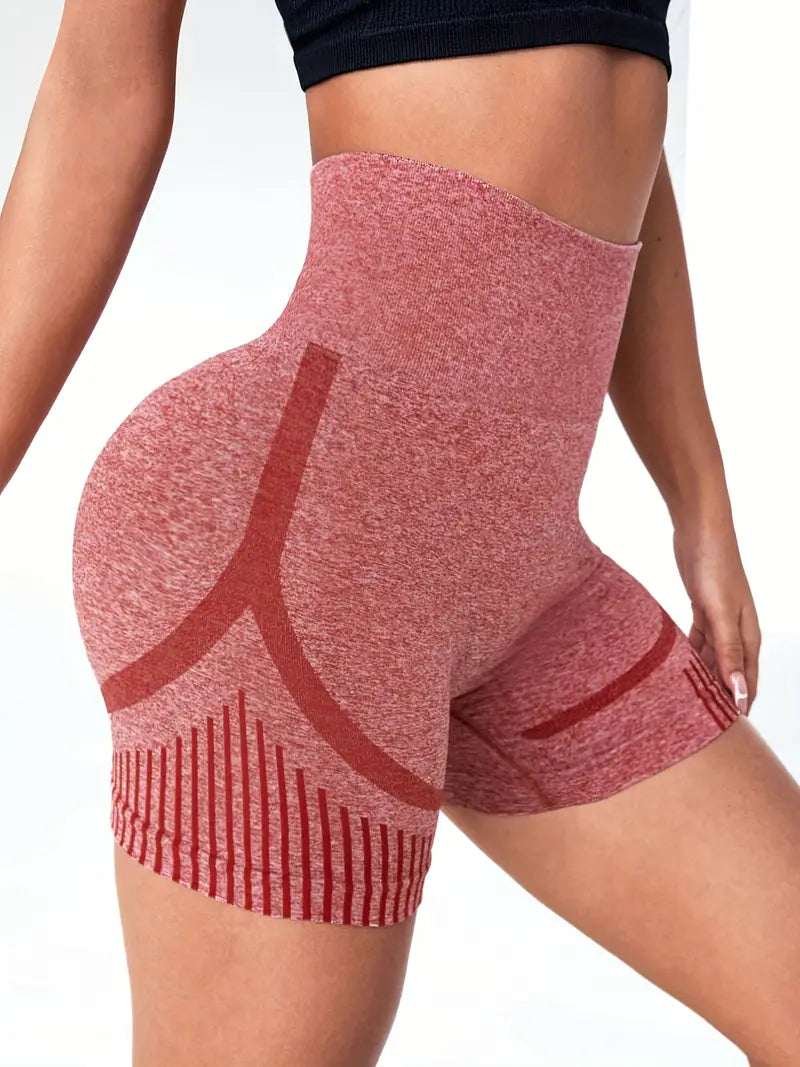 Shorts esportivos de corrida de cintura alta