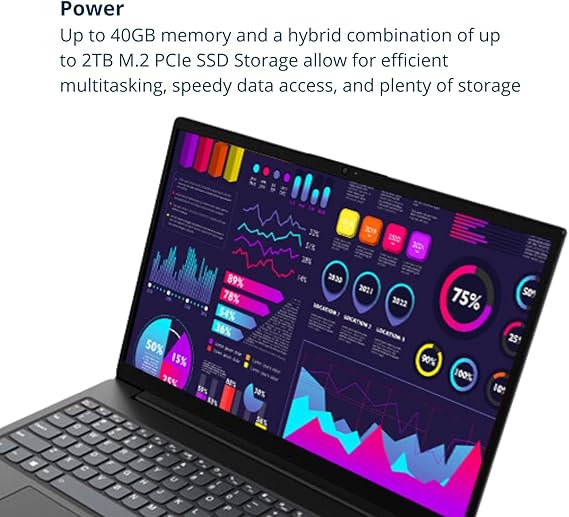 Laptop Lenovo V15, ecrã FHD de 15,6", processador AMD Ryzen 5 5500U Hexa-core (supera Intel i7-1065G7)