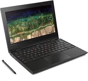 Laptop Lenovo 500e Chromebook 2 em 1, 11,6 pol. HD TOUCH, Intel Celeron N3450, 4 GB de RAM, 32 GB