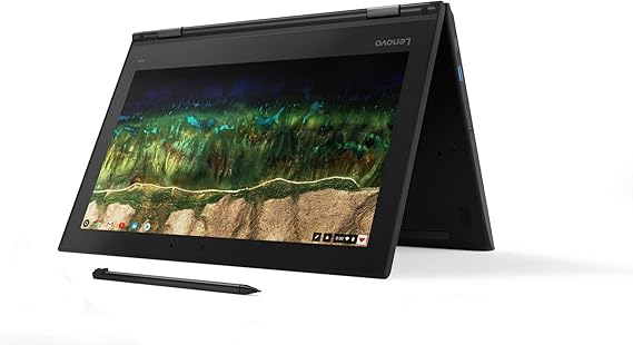 Laptop Lenovo 500e Chromebook 2 em 1, 11,6 pol. HD TOUCH, Intel Celeron N3450, 4 GB de RAM, 32 GB