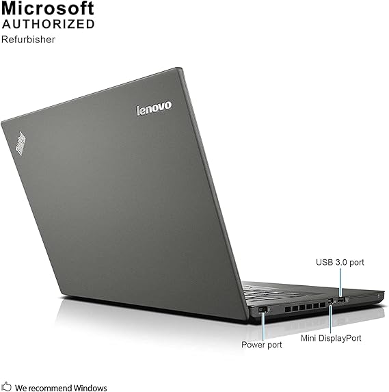 Laptop Lenovo ThinkPad T450 14in HD, Intel Dual-Core i5-5300U Up to 2.9GHz, 8GB RAM, 256GB
