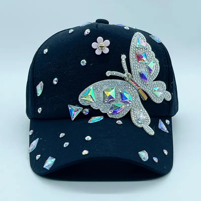 Chapéu Butterfly Lady boné ajustável moda ao ar livre estilo casual
