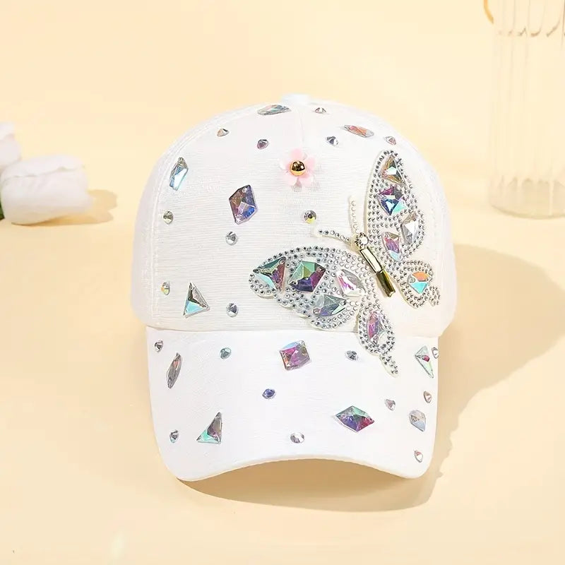 Chapéu Butterfly Lady boné ajustável moda ao ar livre estilo casual