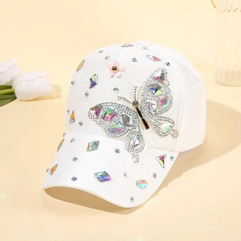 Chapéu Butterfly Lady boné ajustável moda ao ar livre estilo casual