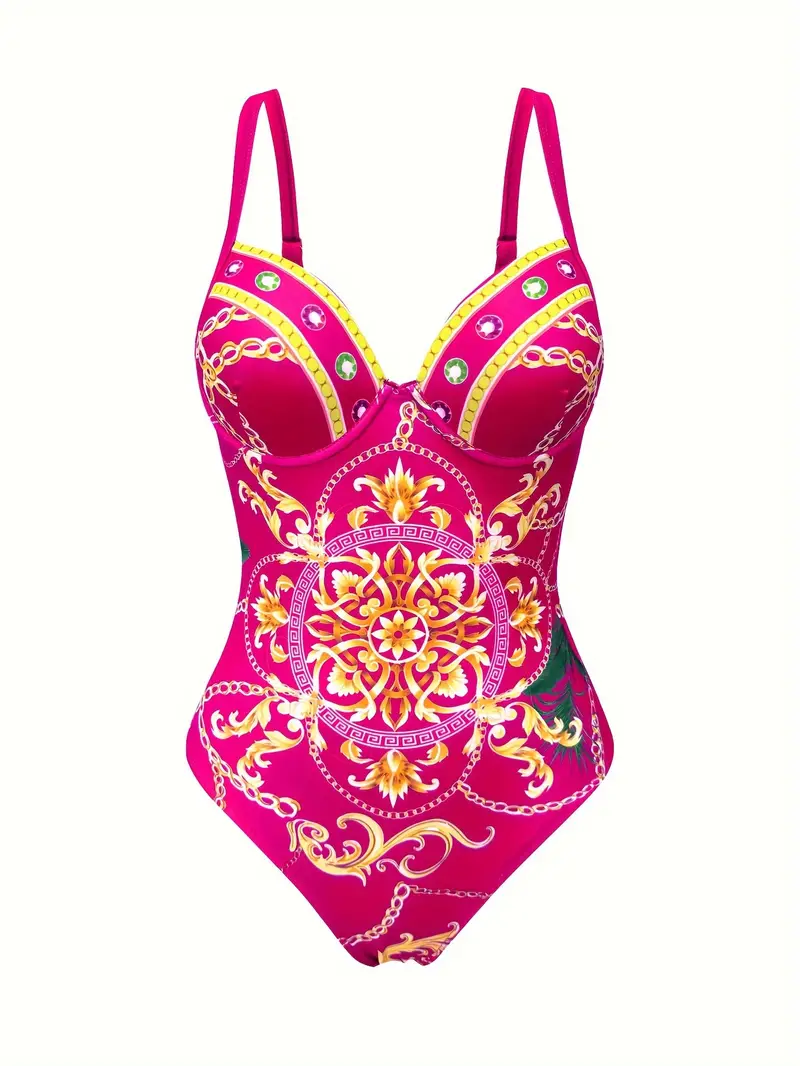 Conjunto de 2 peças de fato de banho feminino com saia de cobertura