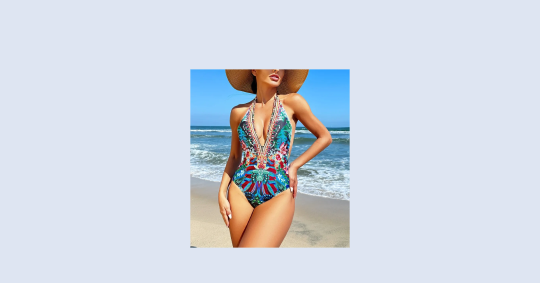Conjunto de 2 peças de fato de banho feminino com saia de cobertura