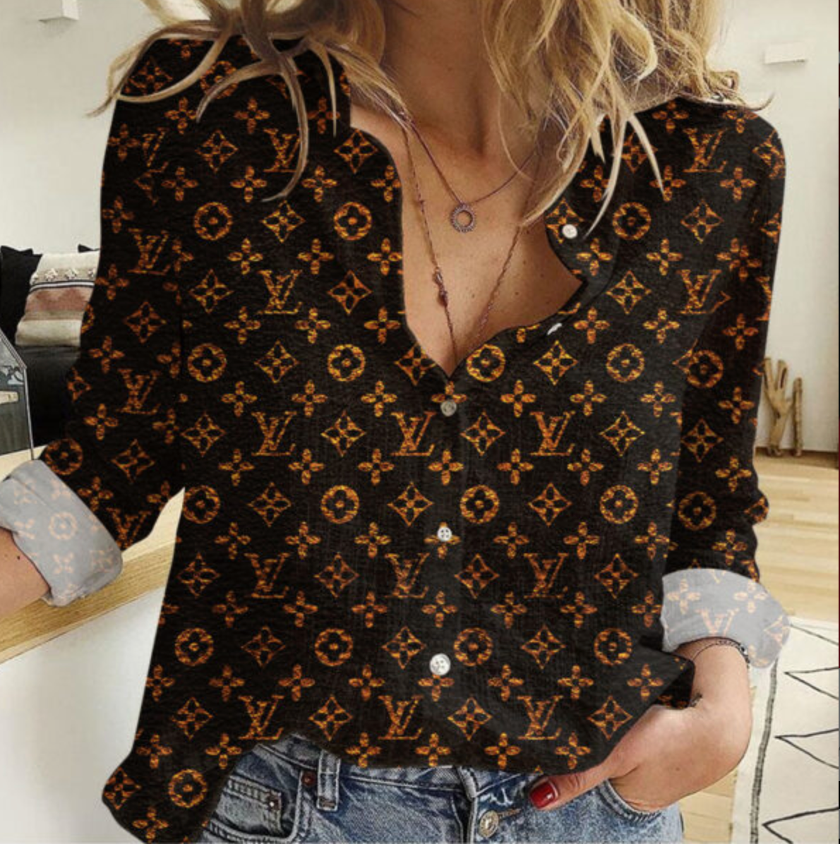 Camisa Feminina LV