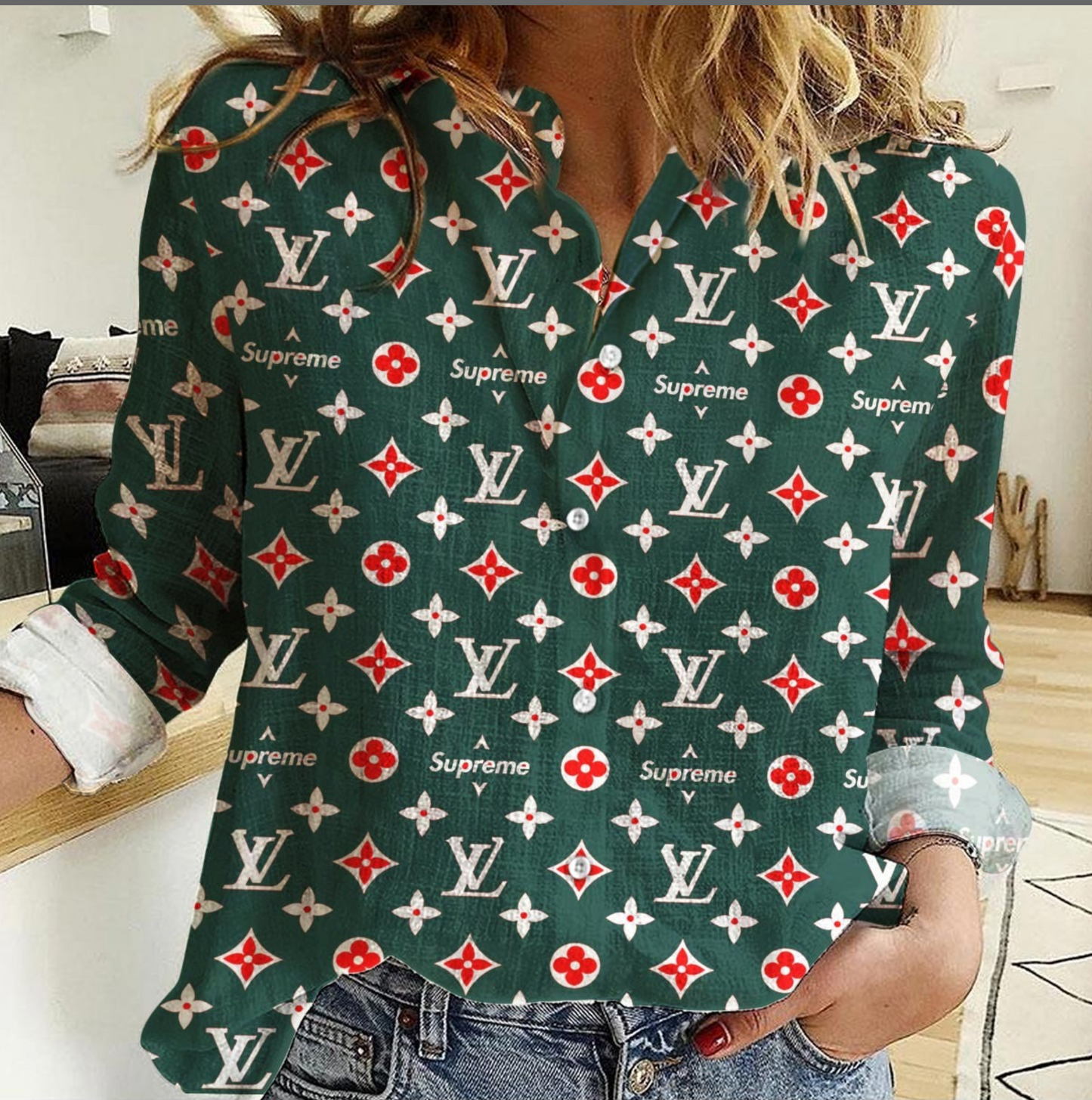 Camisa Feminina LV