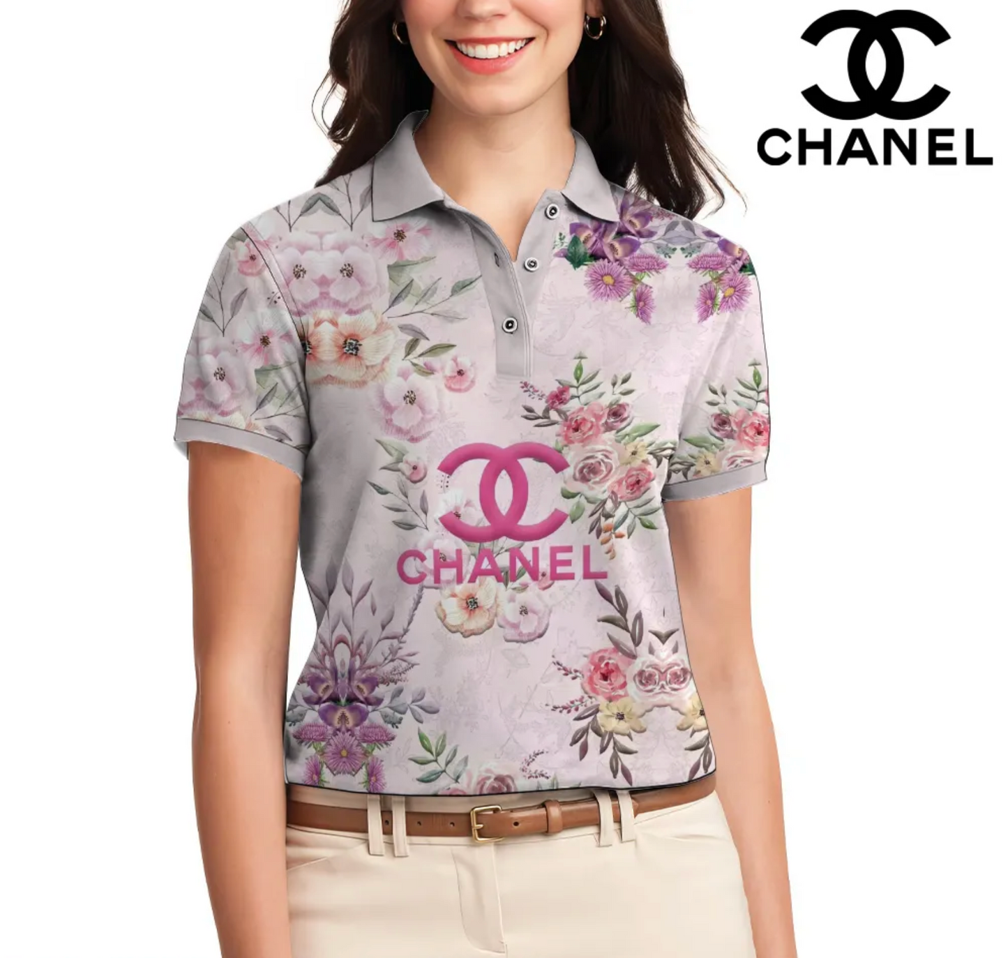 Camiseta Feminina Polo CHANEL