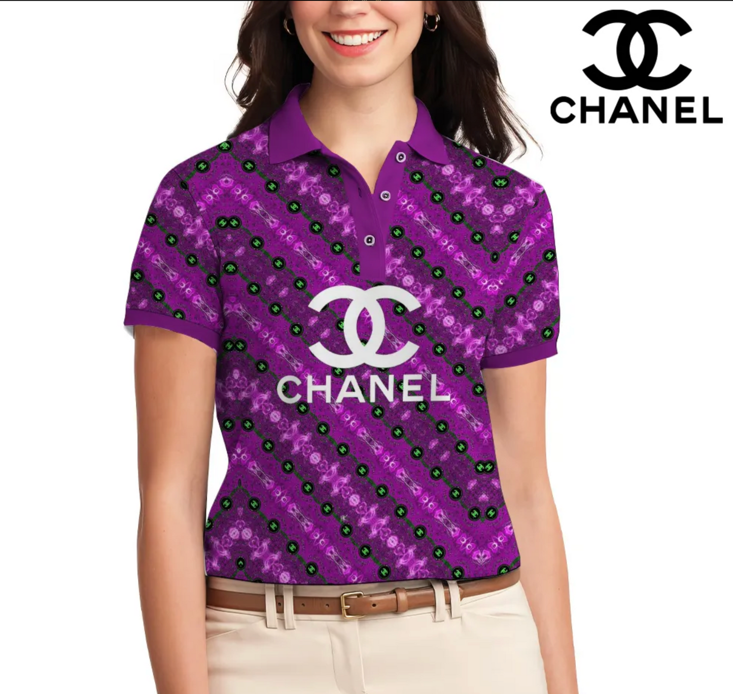 Camiseta Feminina Polo CHANEL