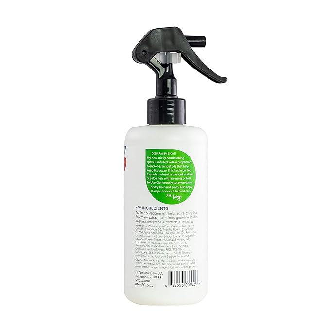 Spray natural de piolhos SoCozy Boo para cabelos de crianças, tratamento eficaz contra piolhos