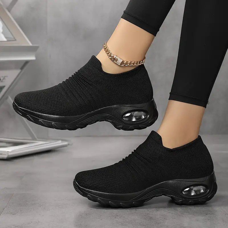 Tênis femininos respiráveis da moda para caminhada