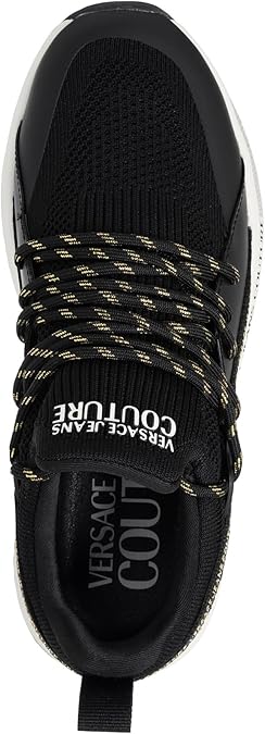 Sapatilhas femininos dourado e preto VERSACE