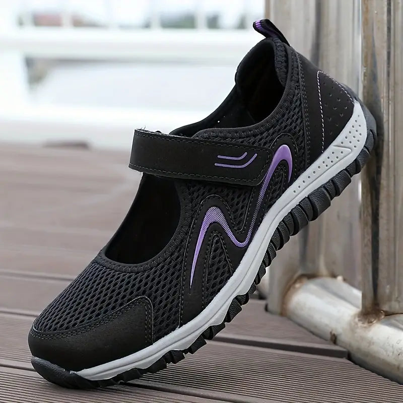 Tênis femininos respiráveis da moda para caminhada