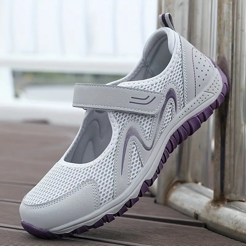 Tênis femininos respiráveis da moda para caminhada