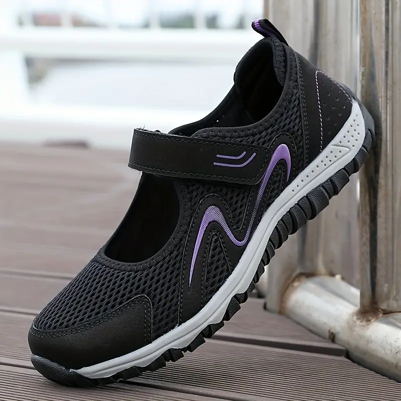 Tênis femininos respiráveis da moda para caminhada