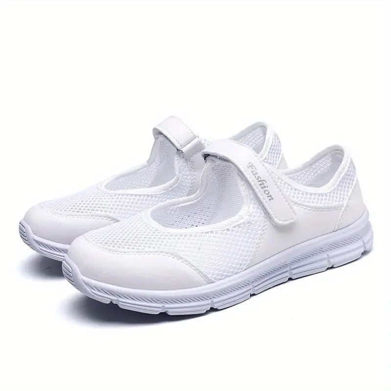 Tênis femininos respiráveis da moda para caminhada 