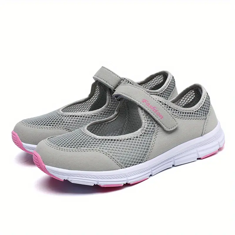 Tênis femininos respiráveis da moda para caminhada 