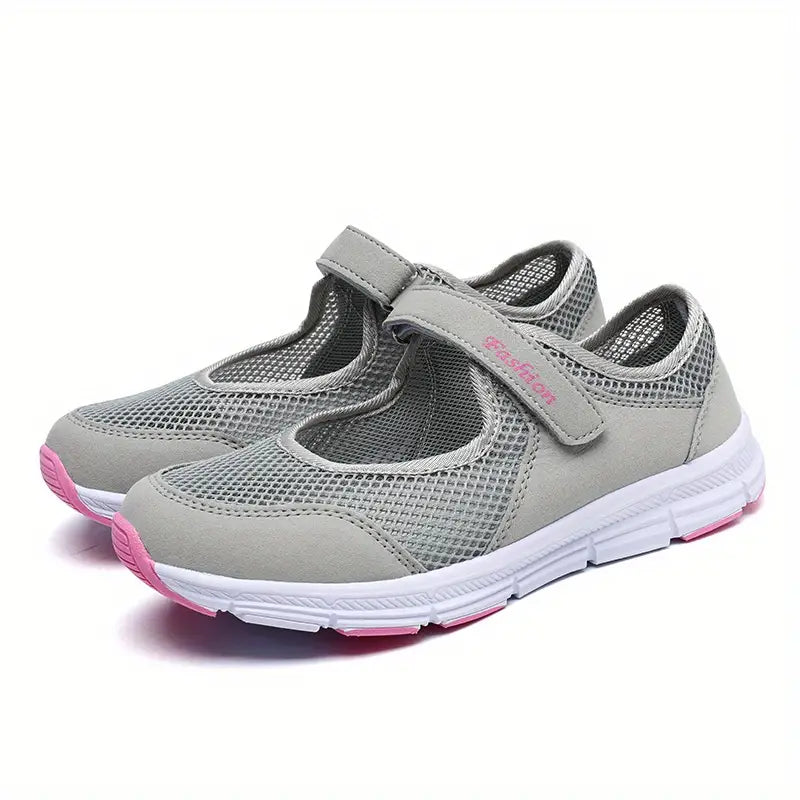 Tênis femininos respiráveis da moda para caminhada 