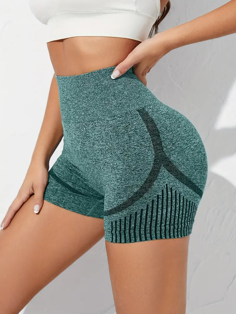 Shorts esportivos de corrida de cintura alta