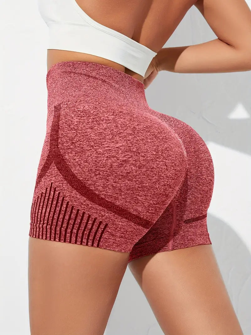 Shorts esportivos de corrida de cintura alta