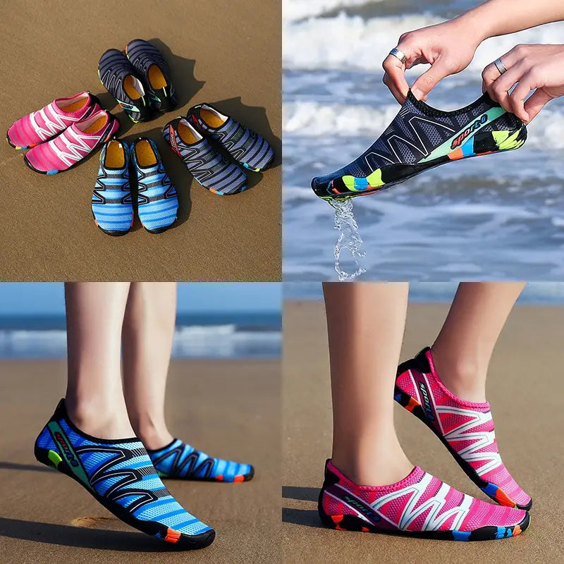 Sapatos femininos esportivos, de secagem rápida