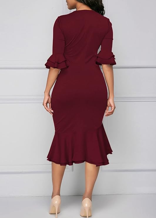Vestido Bodycon de Festa Cocktail