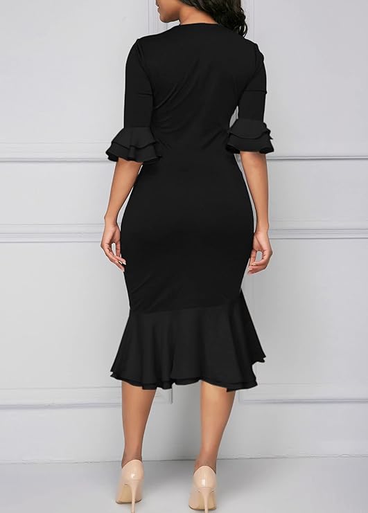 Vestido Bodycon de Festa Cocktail