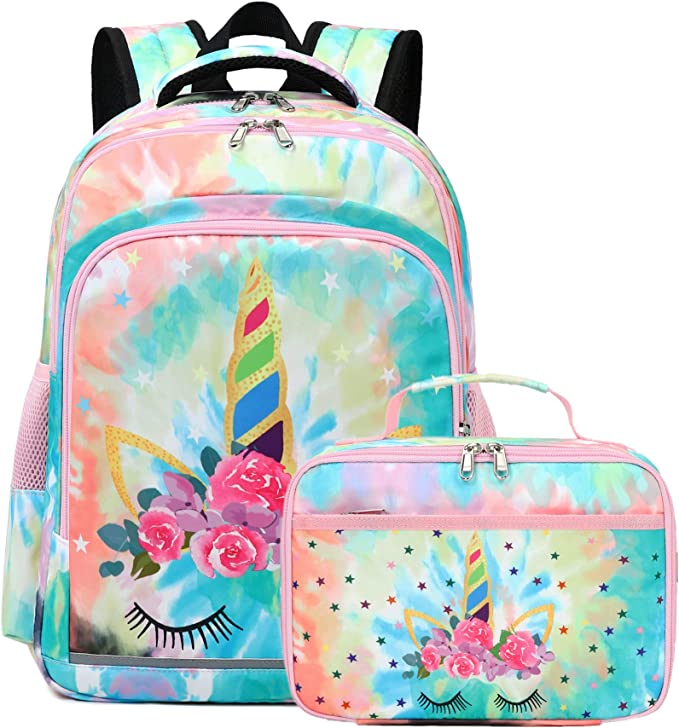 Conjunto de 3 pecas de mochila, kit de lanche e material
