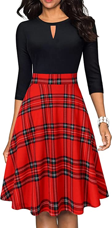 Vestido de festa casual feminino vintage floral patchwork swing com bolsos