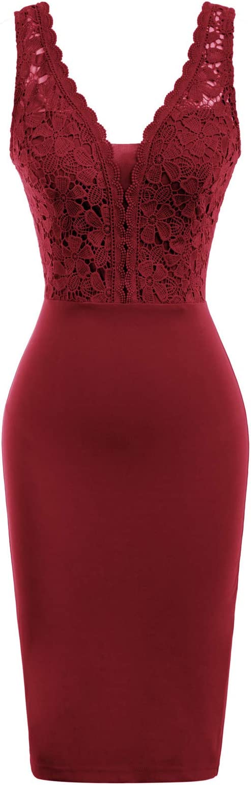 Vestido vintage para com decote em V para festa e cocktail