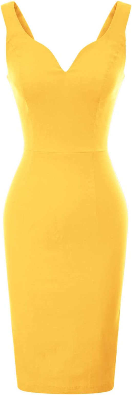 Vestido vintage para com decote em V para festa e cocktail