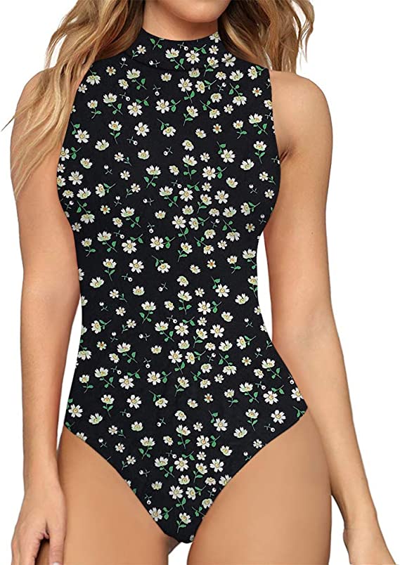 Blusa de gola tartaruga sem mangas