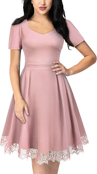 Vestido feminino vintage com decote em V para Cocktail SX, S,M,L,LXL,XXL
