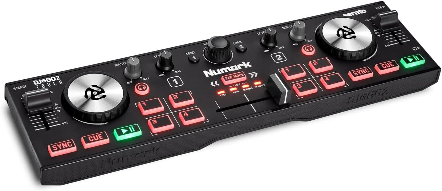 Controlador de DJ USB compacto de 2 decks para Serato DJ com Mixer