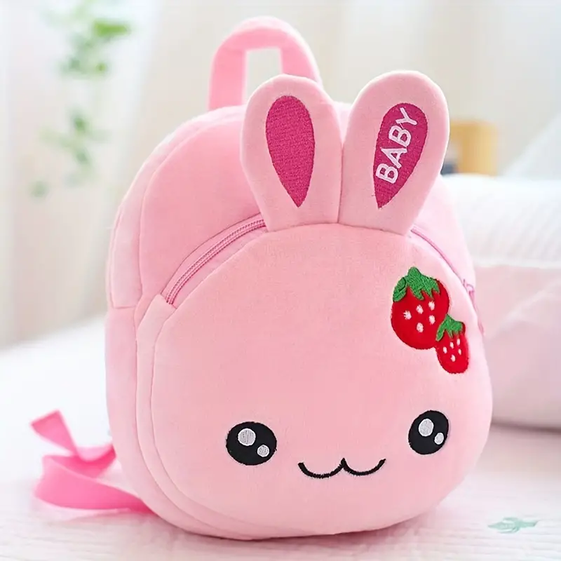 Mochila infantil fofa de desenho animado animal Pink Bunny